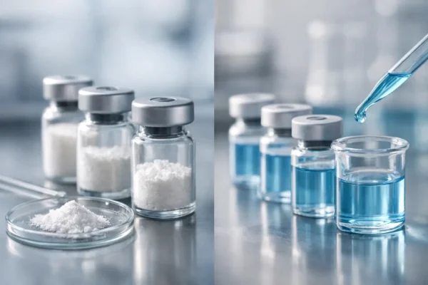 Lyophilized Versus Liquid Peptides Compared